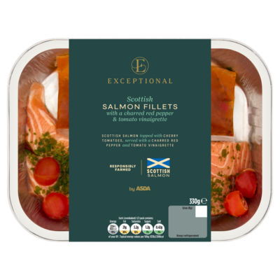 Scottish Salmon Fillets with a Charred Red Pepper & Tomato Vinaigrette 330g thumbnail 2