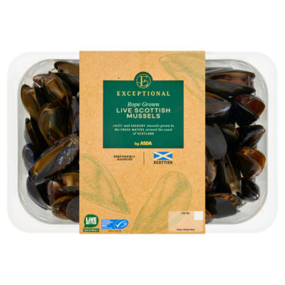 Rope Grown Live Scottish Mussels 1kg