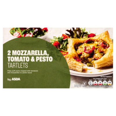 2 Mozzarella, Tomato & Pesto Tartlets 200g