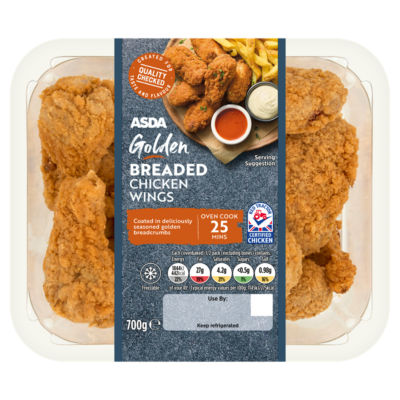 Golden Breaded Chicken Wings 700g thumbnail 2