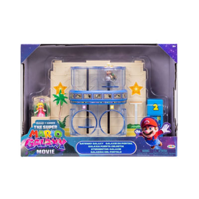 Gateway Galaxy Diorama Set with 1.5” Princess Peach and Exclusive Captain Toad Figures