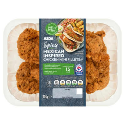 Spicy Mexican Inspired Chicken Mini Fillets 305g thumbnail 2