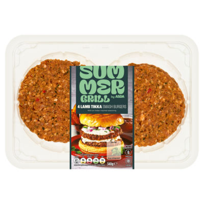 4 Lamb Tikka Smash Burgers 340g thumbnail 2