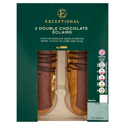 2 Double Chocolate Éclairs