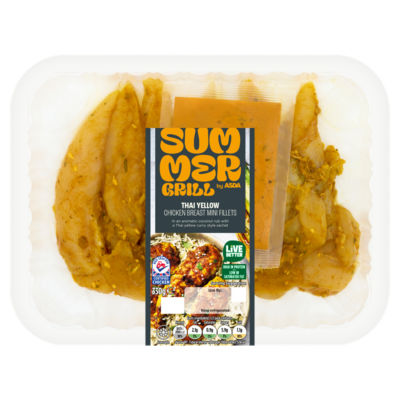 Summer Grill by Thai Yellow Chicken Breast Mini Fillets 330g