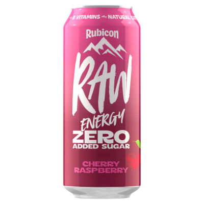 Raw Energy Zero Added Sugar Cherry Raspberry 500ml thumbnail 2
