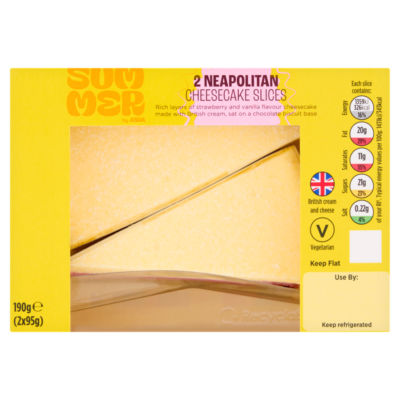 Neapolitan Cheesecake Slices 190g (2 x 95g) thumbnail 2