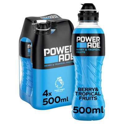Berry and Tropical Sports Drink 4 x 500ml Bottles