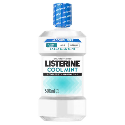 Essentials Cool Mint Extra Mild Alcohol Free Mouthwash 500ml
