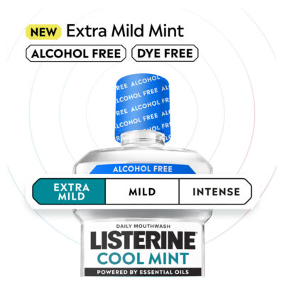 Essentials Cool Mint Extra Mild Alcohol Free Mouthwash 500ml thumbnail 3