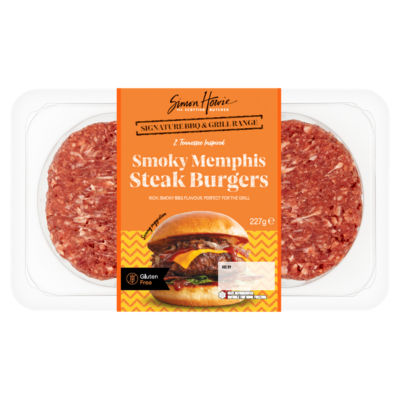 2 Smoky Memphis Steak Burgers 227g