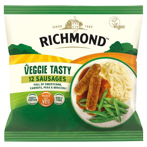 12 Veggie Tasty Vegetarian Sausages 456g thumbnail 2
