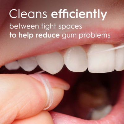 Essential Floss - Removes Plaque - Waxed Dental Floss - Unflavoured - 2x50M thumbnail 4