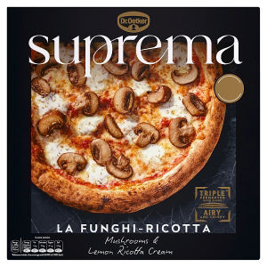 Dr. Oetker La Funghi-Ricotta Mushrooms & Lemon Ricotta Cream Pizza 454g thumbnail 2