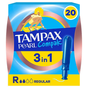 Tampax Compak Pearl Tampons Regular 20CT