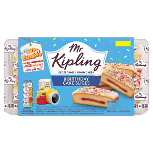 Mr Kipling 8 Birthday Cake Slices