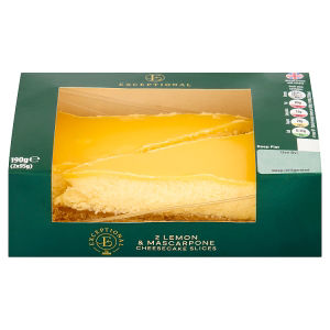 Lemon & Mascarpone Cheesecake Slices 190g (2 x 95g)
