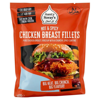 Hot & Spicy Chicken Breast Fillets 480g
