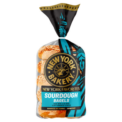 New York Bakery 5 Sourdough Bagels