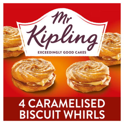 Mr Kipling 4 Caramelised Biscuit Whirls Shortcake