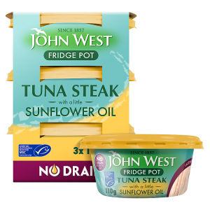 No Drain Fridge Pot Tuna Steak with a Little Sunflower Oil MSC 3x110g