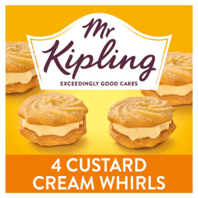 Custard Cream Whirls Cakes 4 Pack thumbnail 2