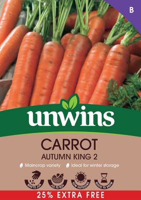 Carrot Autumn King 2 Seeds 25% Extra Free