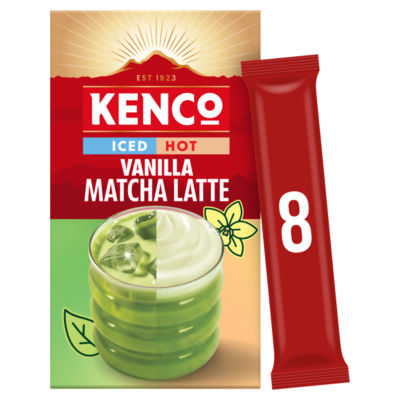 Kenco Iced or Hot Vanilla Macha Latte 8 pack 145.6g