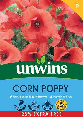 Wildflower Corn Poppy 25% Extra Free