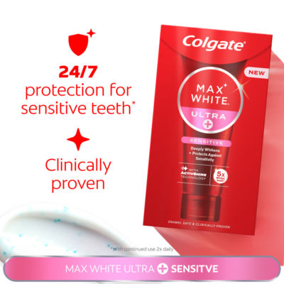 Max White Ultra+ Sensitive Teeth Whitening Toothpaste 75ml thumbnail 4