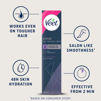Expert Hair Removal Cream Legs Body All Skin Type 200ml thumbnail 3