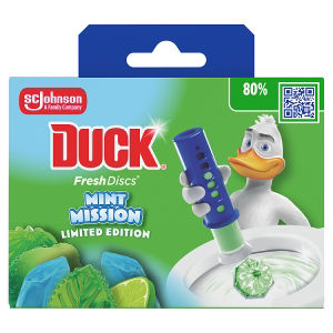 Fresh Discs Toilet Gel Holder & Refill Mint Mission 36ml thumbnail 2