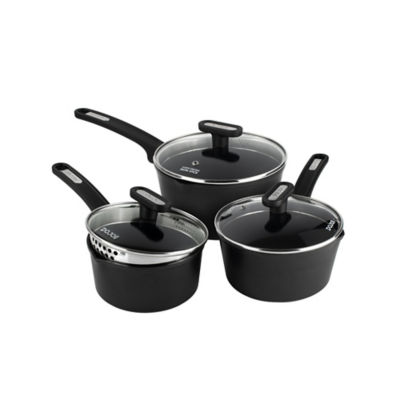 Dojo Kai 3 Piece Saucepan Set with Strainer Lids thumbnail 3