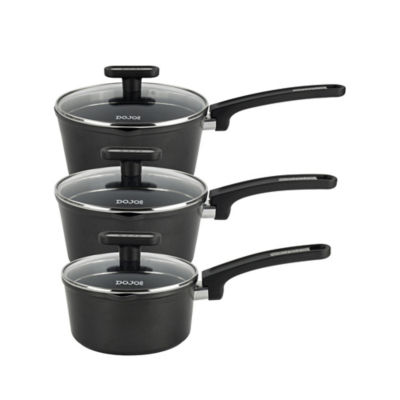 Dojo Kai 3 Piece Saucepan Set with Strainer Lids thumbnail 6
