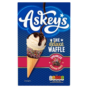 The Deluxe Waffle 6 Sprinkled Dipped Cones thumbnail 2