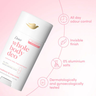 Raspberry & Rose Whole Body Deodorant Stick 75 ml thumbnail 4