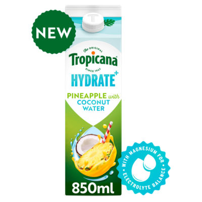 Hydrate+ Refreshing Pineapple with Coconut Water Juice Drink 850ml