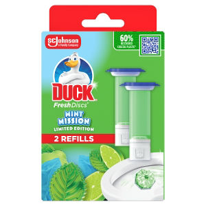 Fresh Discs Toilet Gel Refill Mint Mission 2x36ml thumbnail 2