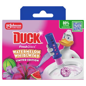 Fresh Discs Toilet Gel Holder & Refill Watermelon Whirlwind 36ml
