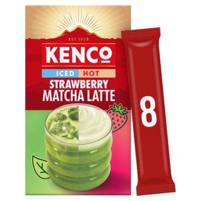Iced Hot Strawberry Matcha Latte Sachets x8 thumbnail 2