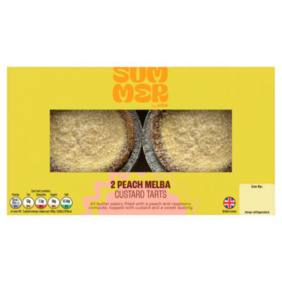 Peach Melba Custard Tarts 2 x 81g (162g)