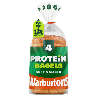 Warburtons 4 Protein Bagels