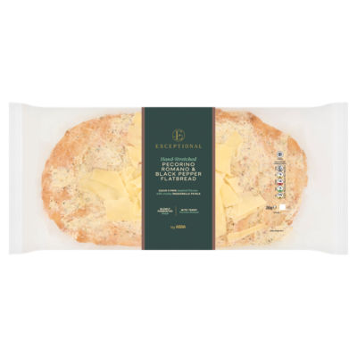 Hand-Stretched Pecorino Romano & Black Pepper Flatbread 265g thumbnail 2