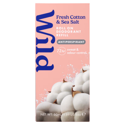Fresh Cotton & Sea Salt Antiperspirant Roll On Deodorant Refill 50ml
