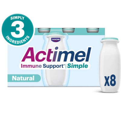 Simple Immune Support Natural Yoghurt Drink, 8x100g thumbnail 2
