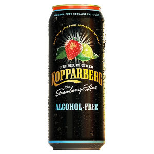 Strawberry & Lime Alcohol Free Premium Fruit Cider Can 500ml thumbnail 2