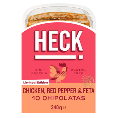 Limited Edition 10 Chicken, Red Pepper & Feta Chipolatas 340g