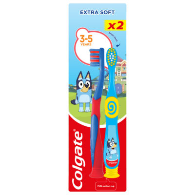 Kids 3-5 Years Bluey Extra Soft Manual Toothbrush x2 thumbnail 2