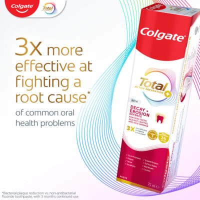 Total Active Prevention+ Decay + Erosion Defence Toothpaste 75ml thumbnail 3