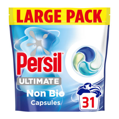 Persil Ultimate Non Bio Ultra Stain Removal Laundry Washing Detergent Capsules Large Pack 31 Washes 421g